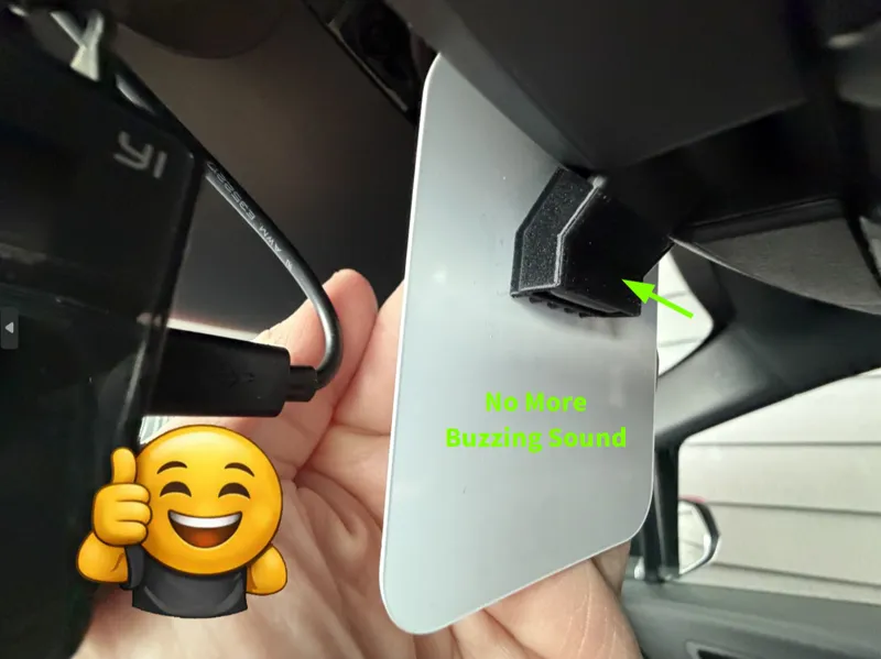 TPU Anti‑Buzz Rearview Mirror Tilt Arm Sleeve