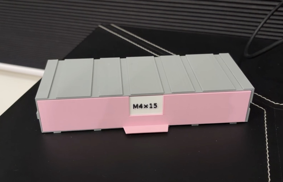 Miniatura 3 do modelo 3D 模块化零件螺丝收纳盒自由组合拼装省料版桌上