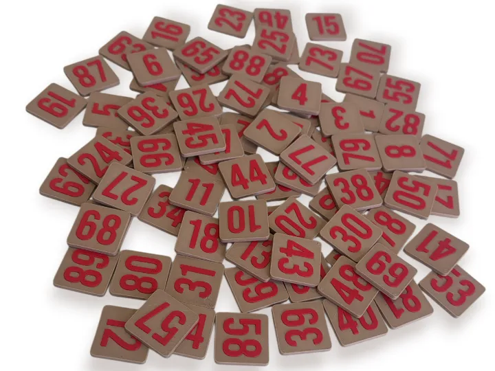 NUMERI TOMBOLA 1-90