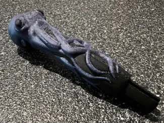 Kraken Opinel number 7 handle octopus knife