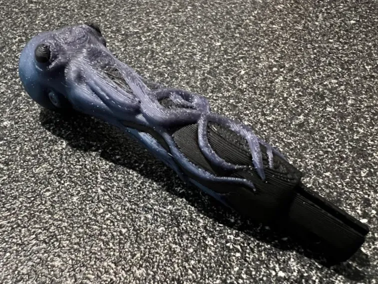 Kraken Opinel number 7 handle octopus knife 