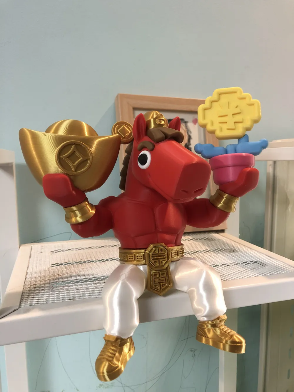 Horse God of Wealth (Instant Prosperity) - Free 3D Print Model - MakerWorld
