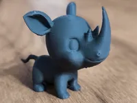 Tinymals — mini figurine rhinocéros — photo 2
