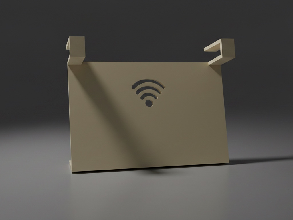 Cable Cover Back Panel - Copri cavi mensola router