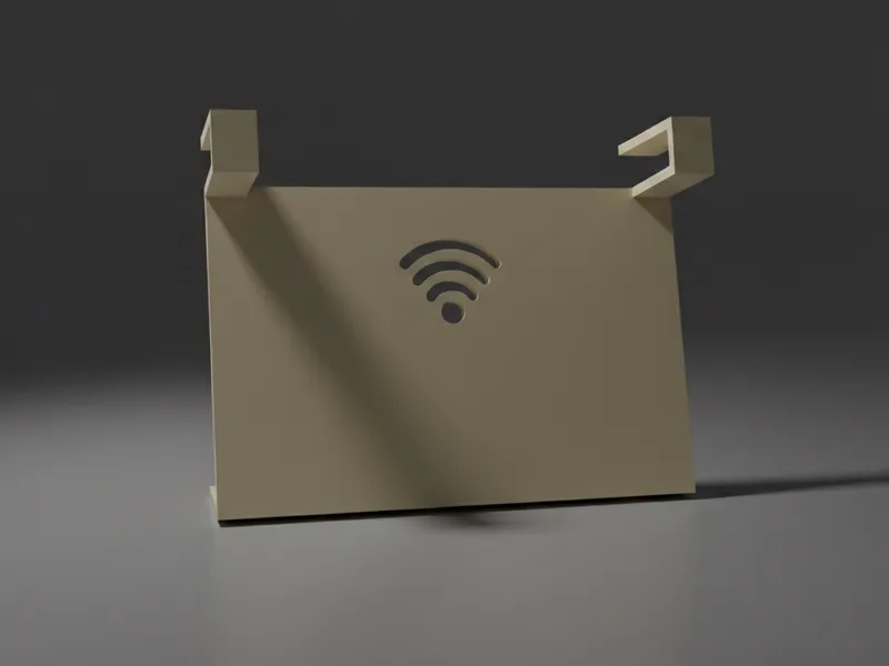 Cable Cover Back Panel - Copri cavi mensola router