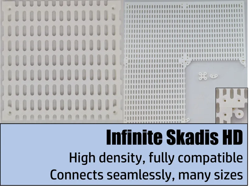 High Density Infinite Modular Skadis pegboard