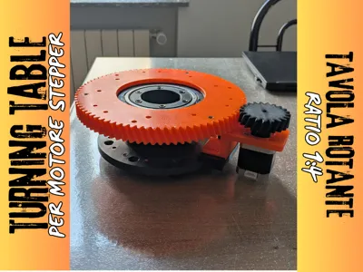 Turning table for stepper motor