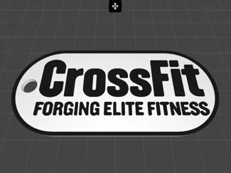 Crossfit Portachiave targhetta militare