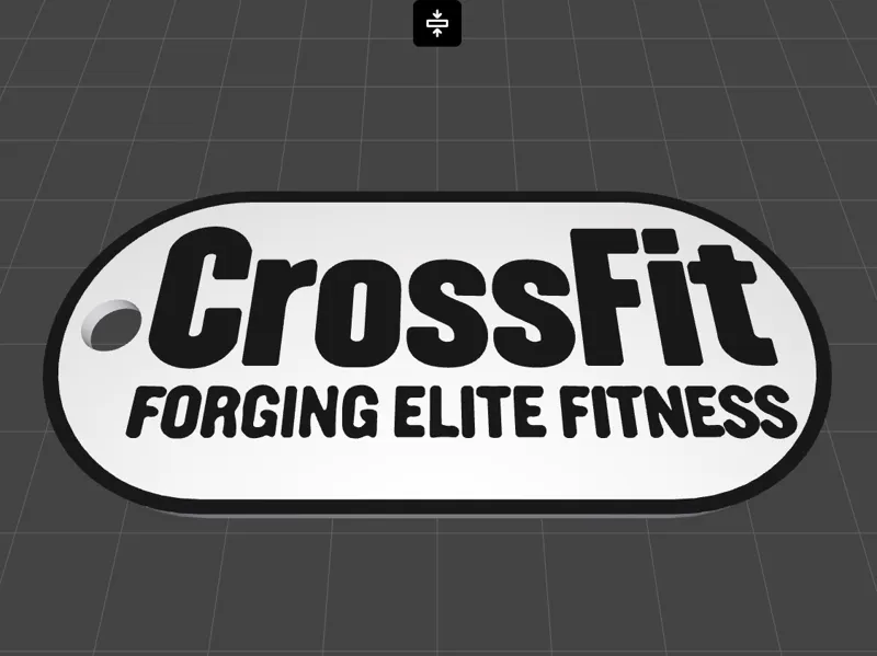 Crossfit Portachiave targhetta militare