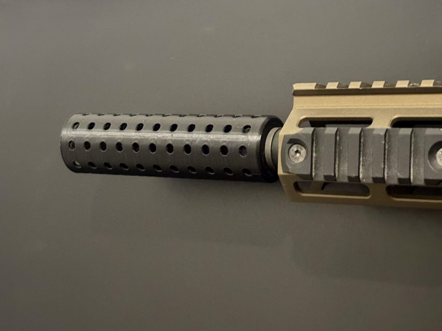 Supressor Airsoft Padrao Circular M 14x1 CCW