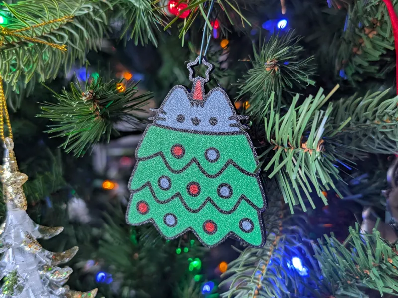 Christmas tree ornament Pusheen