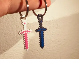 Minecraft Sword KeyChain