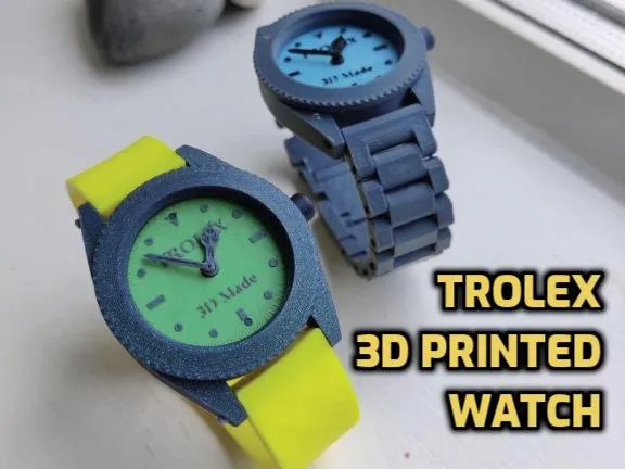 Trolex - the 3D printed working wrist watch