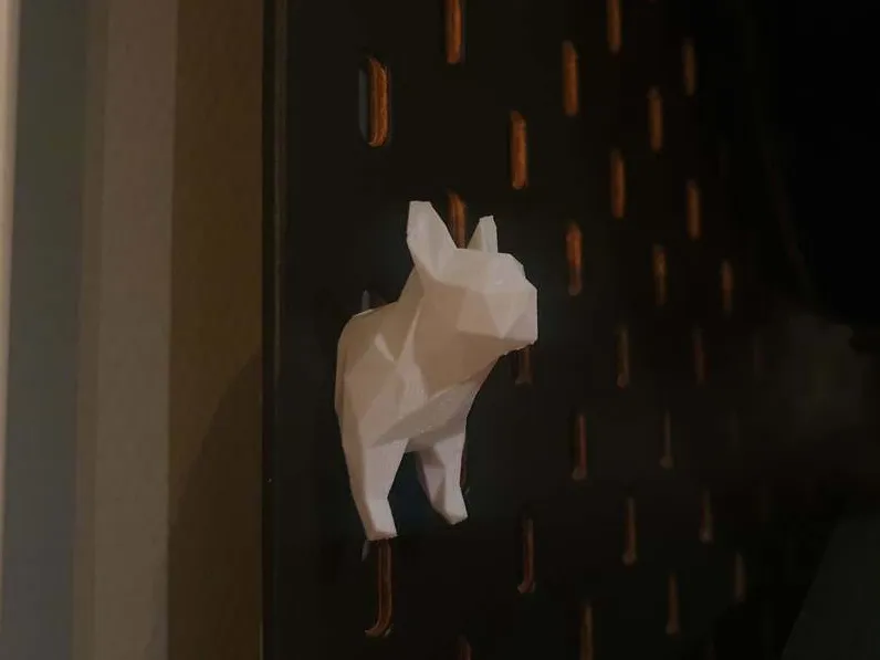 French Bulldog Ikea Skadis Keyholder