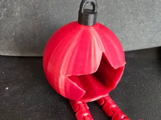 Christmas Bauble with Articulated Legs
