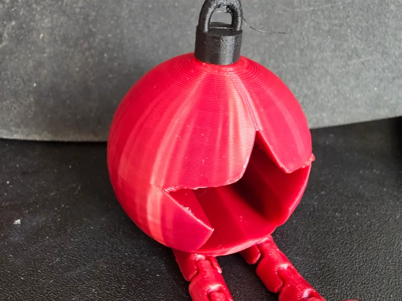Christmas Bauble with Articulated Legs