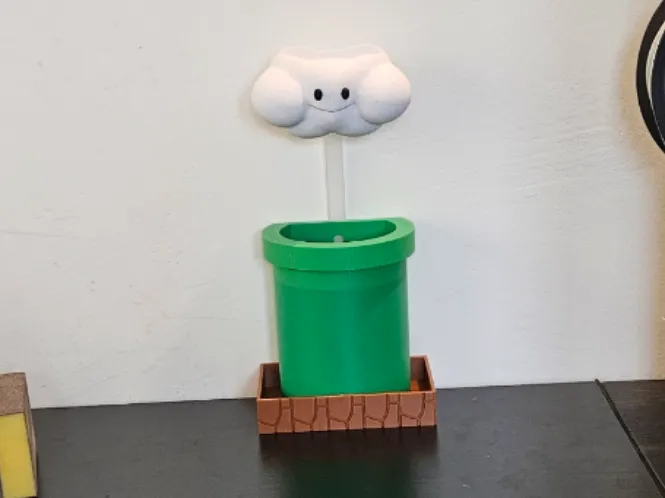 vaso con nuvola di Mario Bros