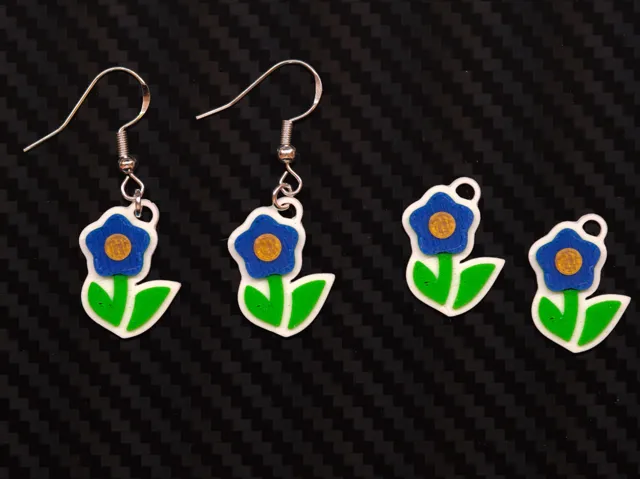 Earrings Flower M01 - 23 min print time
