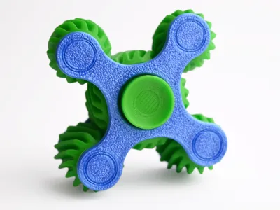 Overengineered Twist Gear Fidget Spinner