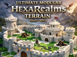 Ultimate Modular HexaRealms Terrain [DnD/RPG]