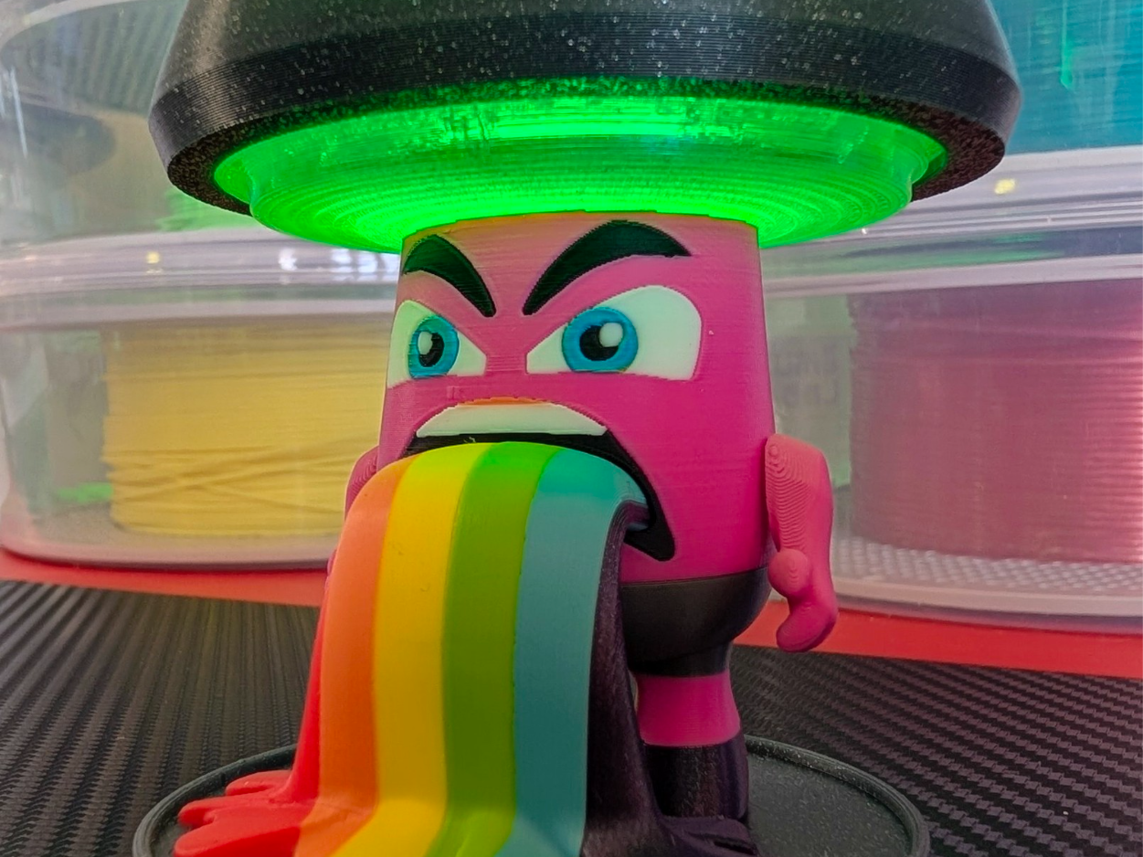 LED night light cute mushroom rainbow vomit fidget