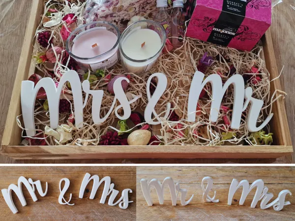 Panneau de mariage "Mr & Mrs"
