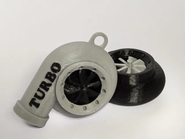 Spinning Turbo Keychain Whistle
