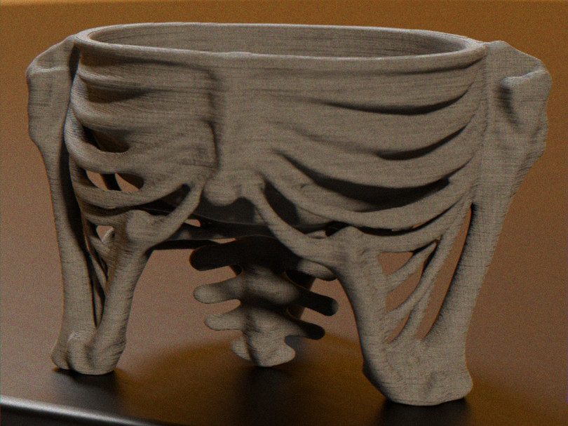 Bone Bowl - Spooky Rib Cup