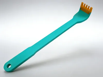 Detachable and Replaceable Head Back Scratcher, Itch Relief Tool