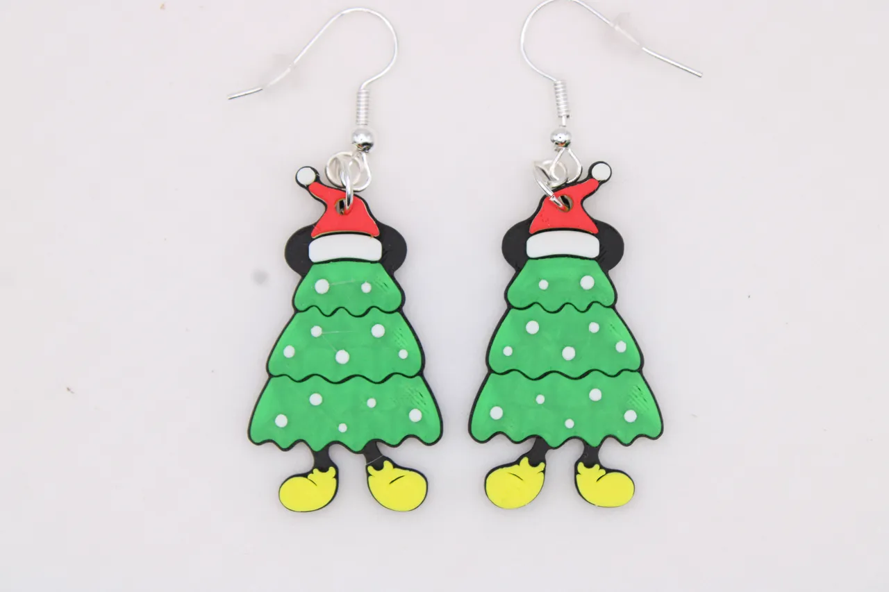 Christmas Tree Earrings - Special view 3