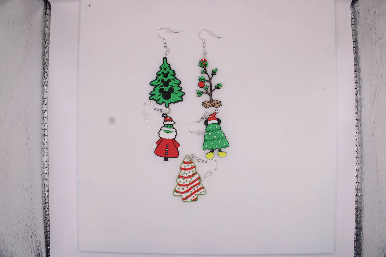 Christmas Tree Earrings - Special view 2