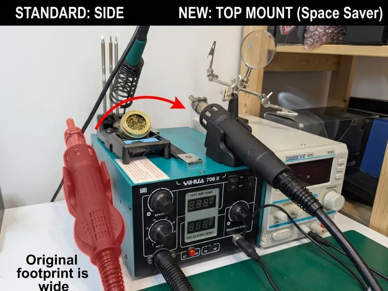 Yihua 706 II Hot Air Gun Top-Mount Adapter