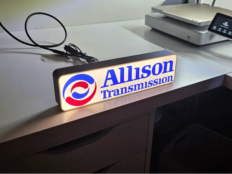 Allison transmission Led LightBox Sign
