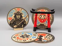 Halter für Untersetzer - Japanischer Schrein