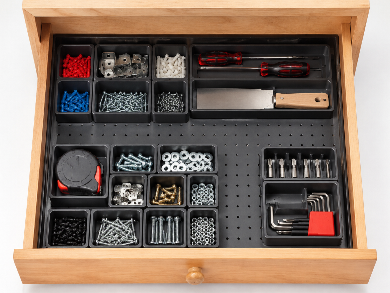 Gridfinity Complete Drawer Kit — Baseplate + Bins