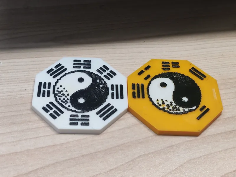 杯中太极—像素八卦杯垫