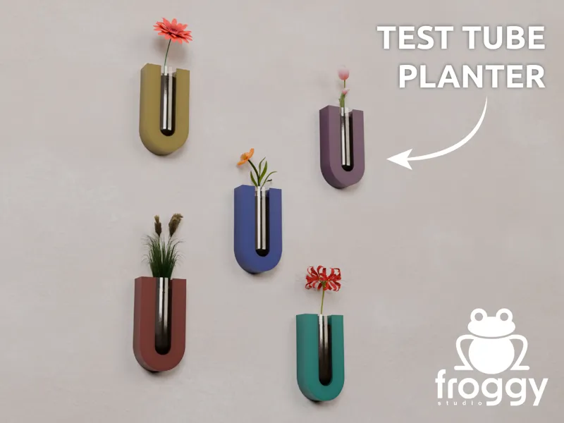 Simple wall mount planter - 1 hour print