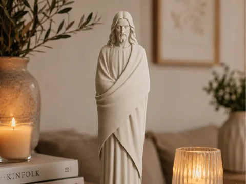 Figura decorativa: Jesus Christ Statue – Religious Home Decoration — referencia de MakerWorld