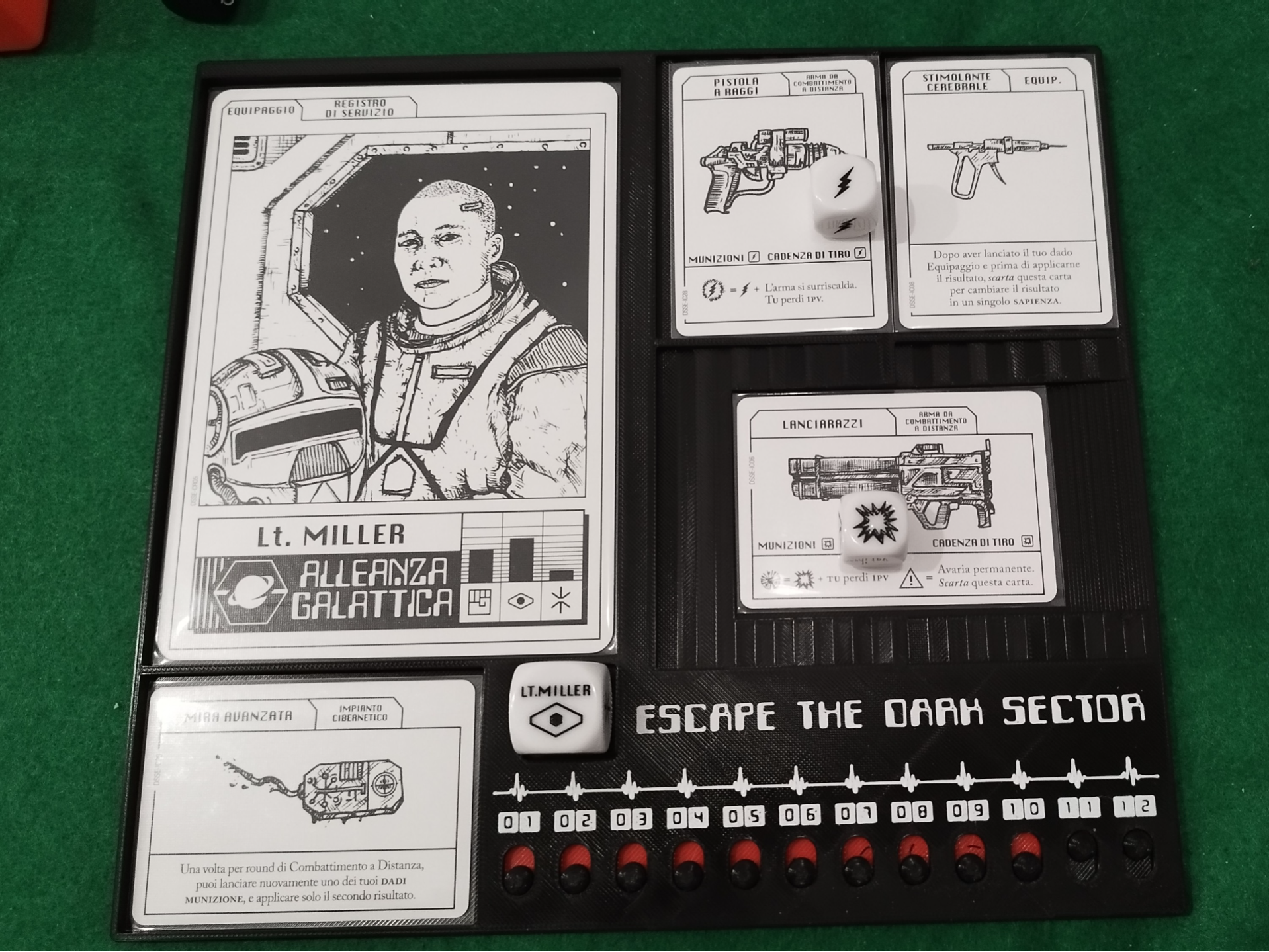 Escape the dark sector Player dashboard