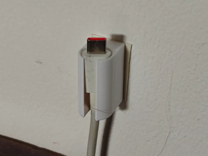 USB Cord Wall Mount Bracket