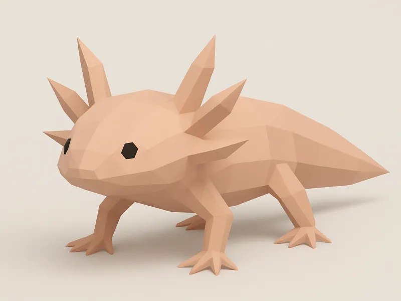 Low Poly Axolotl