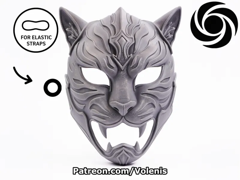 Wearable Tiger Warrior Mask