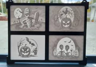 Lithophane Frame - Halloween Edition