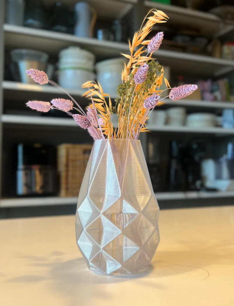Transparent PETG Geometric Vase