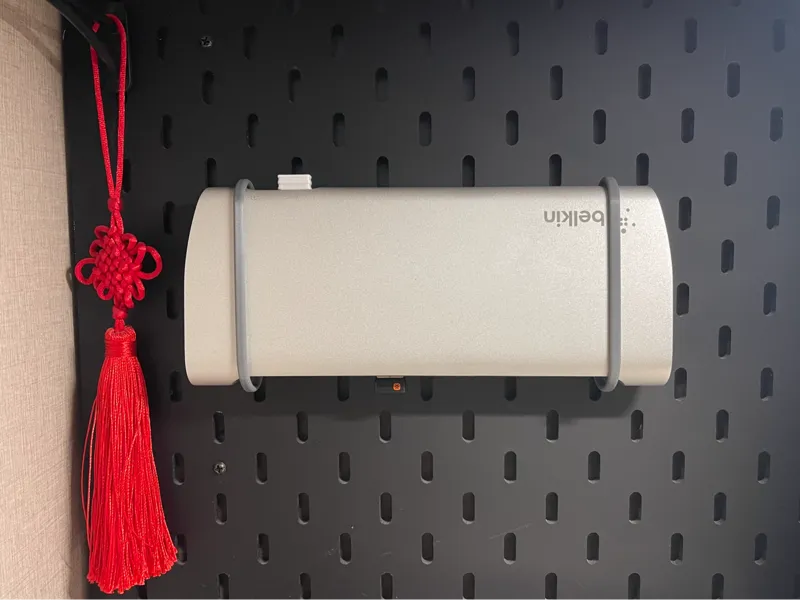 Belkin Thunderbolt 3 ikea skadis mount贝尔金扩展坞洞洞板挂件
