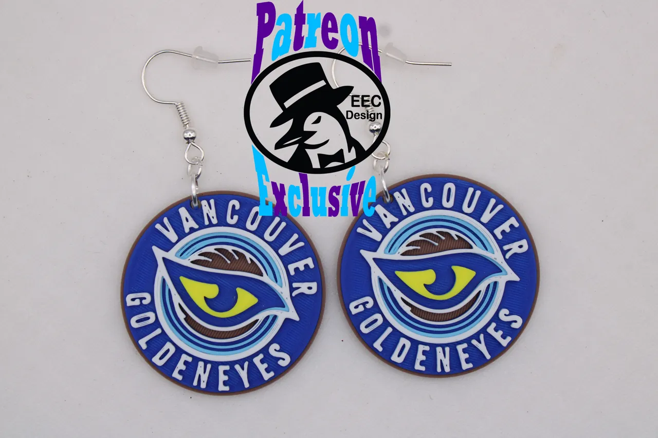 PWHL Logo Earring view 4