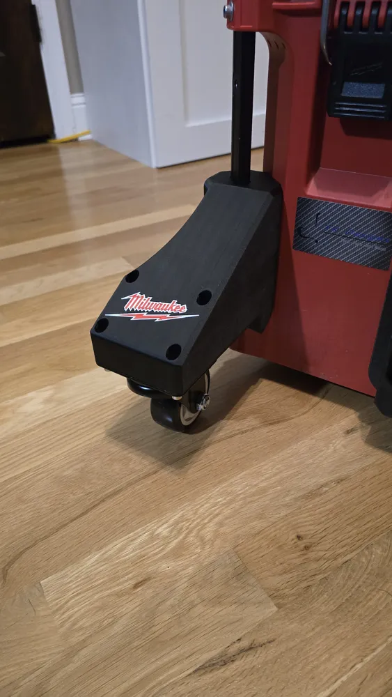 Milwaukee Packout 移动手推车脚轮安装座 - 免费 3D 打印模型 - MakerWorld