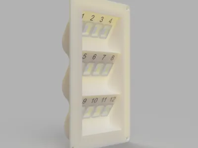 12 Port - In Wall Patch Panel