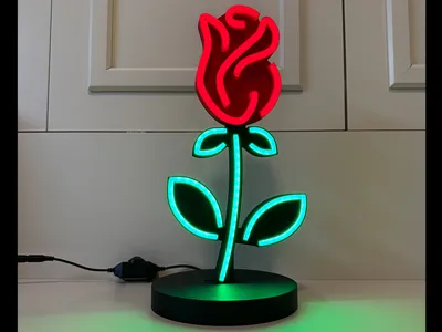 LED Neon Rose