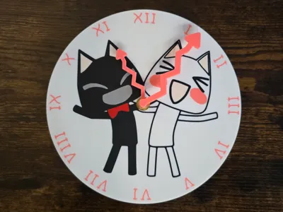 Toro Inoue and Kuro Wall Clock